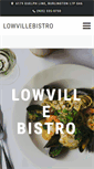 Mobile Screenshot of lowvillebistro.ca